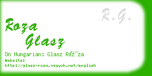 roza glasz business card